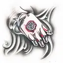 brass knuckles tattoo design idea