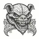 honey badger death before dishonor army skull tattoo design idea