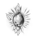 a mango fallen from an apple tree tattoo design idea