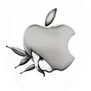 mango apple tattoo design idea