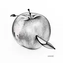 mango apple tattoo design idea