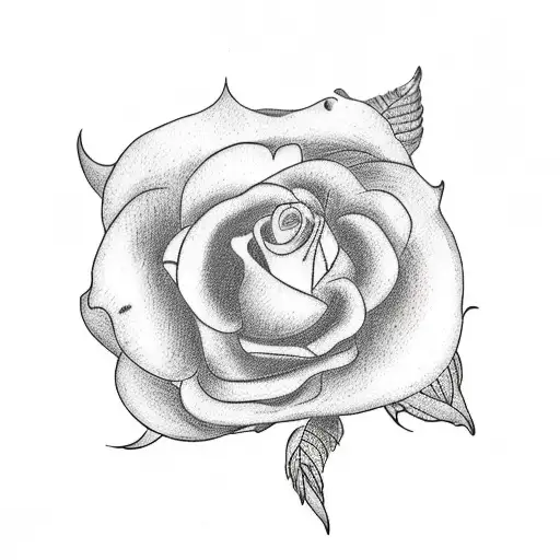 wind roses tattoo design idea