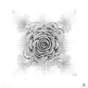 wind roses tattoo design idea