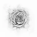 wind roses tattoo design idea