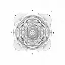 golden spiral  tattoo design idea