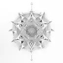 golden spiral  tattoo design idea