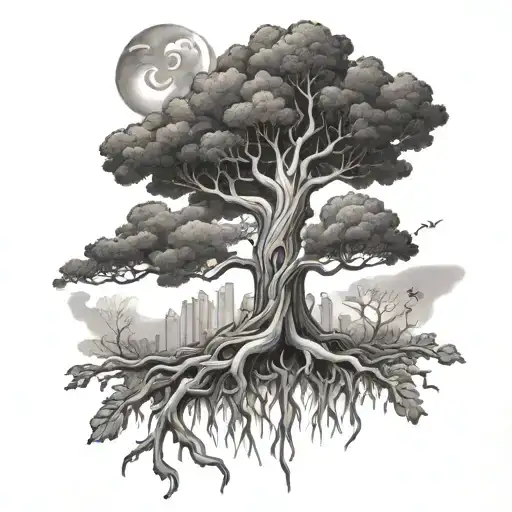 Posion tree  tattoo design idea