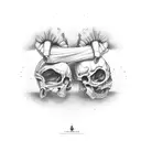 handshake tattoo design idea