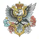 German Eagle, Dutch Lion, State Of VA  tattoo design idea