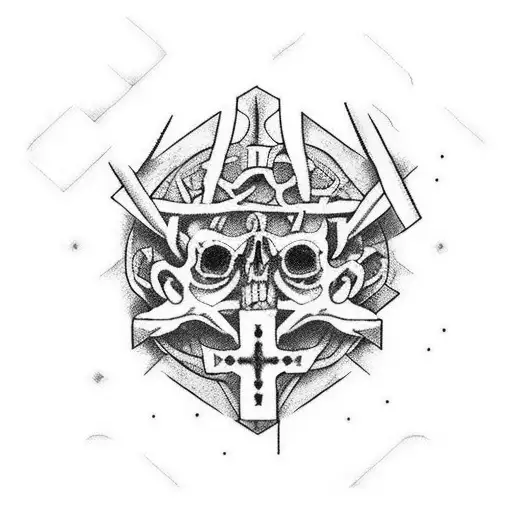 reloj antiguo sin manecillas con la palabras "Casper Dien" y "Memento Morís" es Cristo en los bordes. tattoo design idea