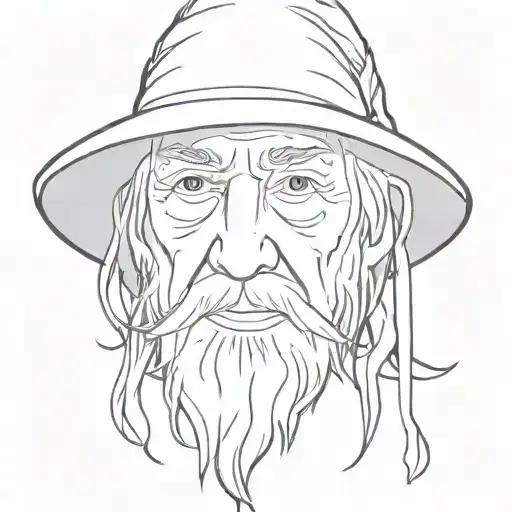 gandalf tattoo design idea