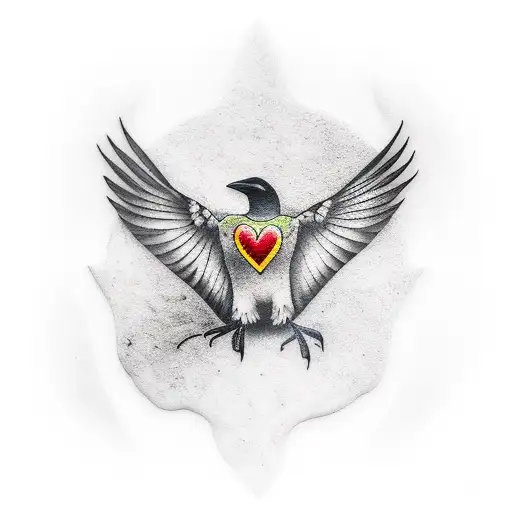 crow sitting on top of a tombstone tattoo design idea