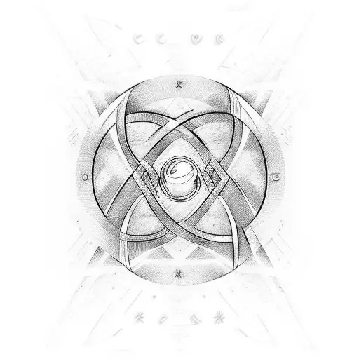 infinity sign with initials Naryam and Camila on opposite sides tattoo design idea