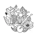 farm tattoo design idea