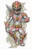 power rangers tattoo design idea
