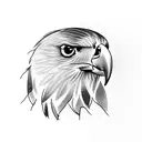 Harris Hawk with guns  tattoo design idea