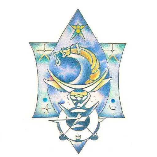 astrology Capricorn  tattoo design idea