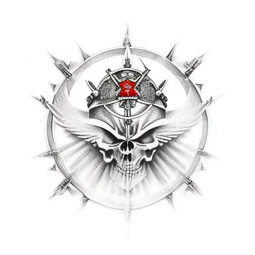 saint michael valerous templary tattoo design idea