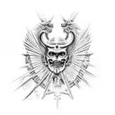 saint michael valerous templary tattoo design idea