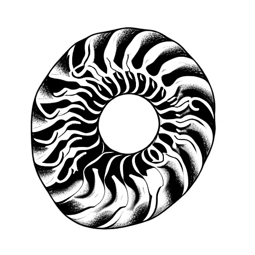 ammonite tattoo design idea