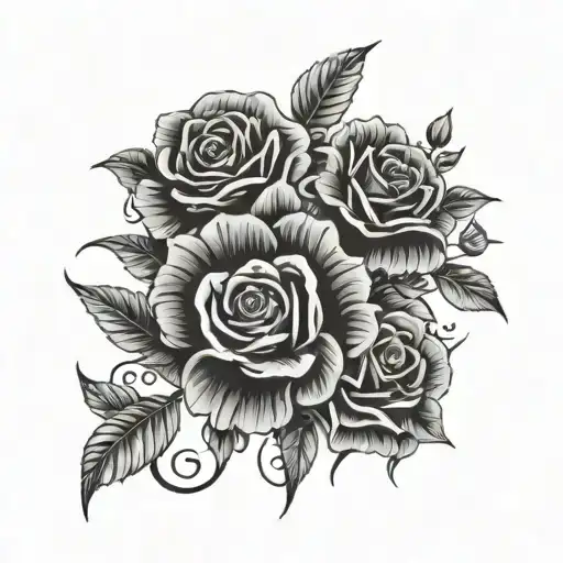 names Landon Logan Raelyn Ezra Malia tattoo design idea