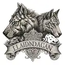 names incorporated Landon, Logan, Raelyn, Ezra, Malia  tattoo design idea