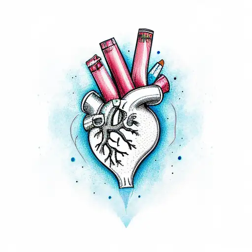 Crying Heart tattoo design idea