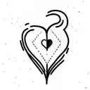 Crying Heart tattoo design idea