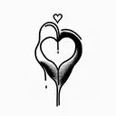 Crying Heart tattoo design idea
