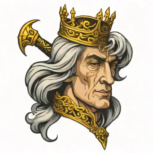 king baldwin iv tattoo design idea