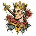 king baldwin iv tattoo design idea