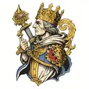 king baldwin iv tattoo design idea