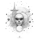 Yuri Gagarin  tattoo design idea