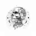 Yuri Gagarin  tattoo design idea