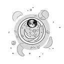  **Left Chest:** The moon and bread could be intertwined, forming a unique composition. The moon could have a blanket of tattoo design idea