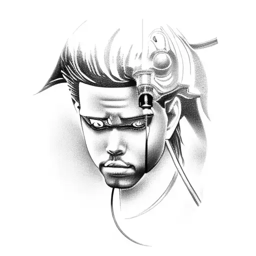 sorayama statue the weeknd after hours til dawn world tour tattoo design idea