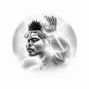 sorayama statue the weeknd after hours til dawn world tour tattoo design idea