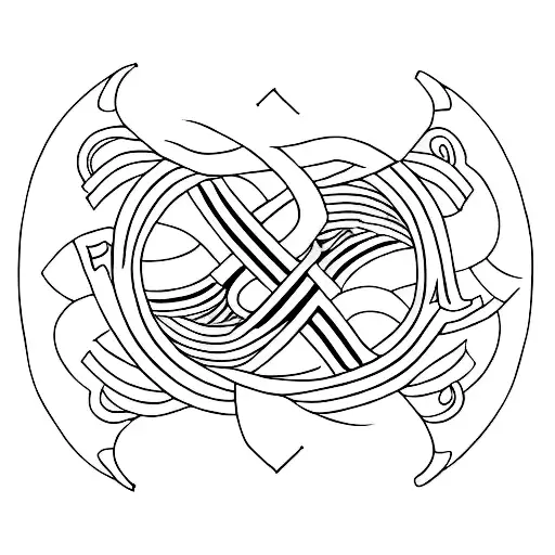 Infinity Symbol with letters A, I and R on it tattoo design idea