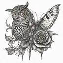 three times tattoo design idea