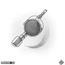 microphone tattoo design idea