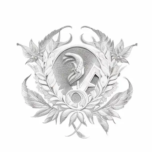 laurel wreath tattoo design idea