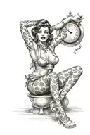 pin ups tattoo design idea