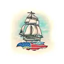 rum bottle tattoo design idea