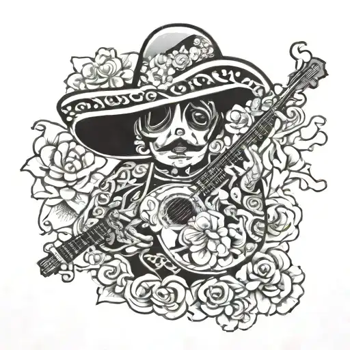 mariachi tattoo design idea