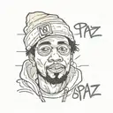 Long Live Spazz tattoo design idea