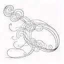 wind cloud blowing smoke rising tattoo design idea