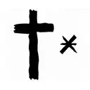 cross with three sevens tattoo design idea