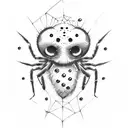 kuromi with a spider tattoo design idea