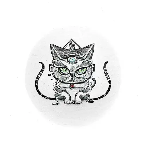 cat didi from dexters laboratory tattoo design idea