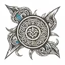 viking shield tattoo design idea